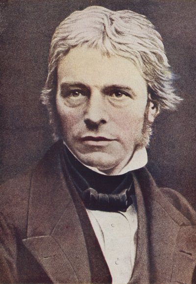Michael Faraday , engelsk fysiker og kjemiker (farget bilde) av English Photographer