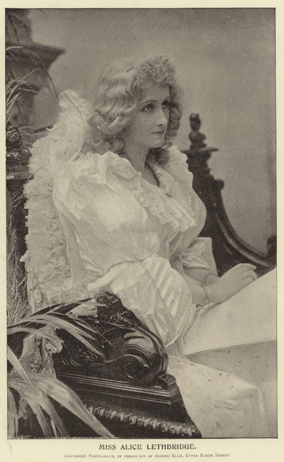 Frøken Alice Lethbridge av English Photographer