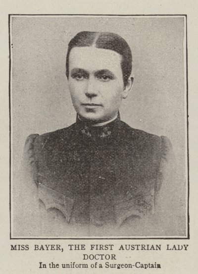 Miss Bayer, den første østerrikske damedoktoren av English Photographer