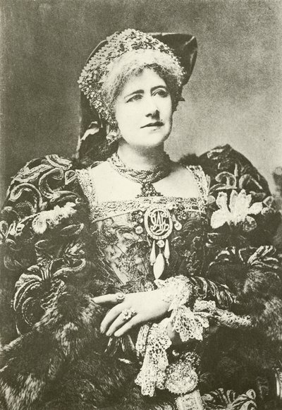 Frøken Ellen Terry som dronning Katherine (gravyr) av English Photographer
