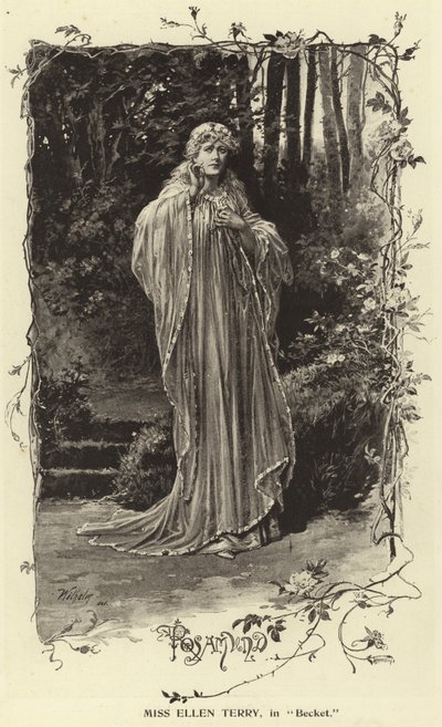 Frøken Ellen Terry, i Becket av English Photographer