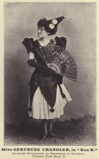 Frøken Gertrude Chandler, i boks B av English Photographer