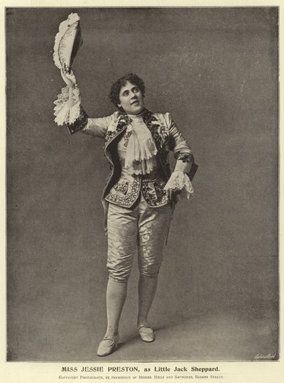 Frøken Jessie Preston, som Little Jack Sheppard av English Photographer