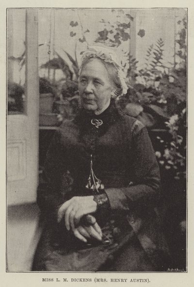 Frøken LM Dickens (fru Henry Austin) av English Photographer