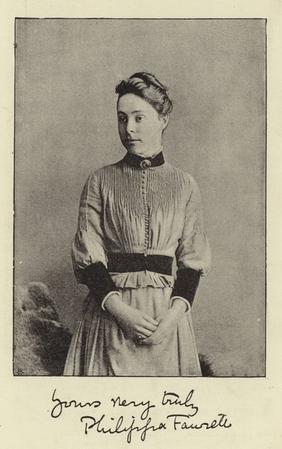 Frøken Philippa Fawcett av English Photographer