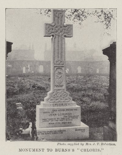 Monument til Burnss Chloris av English Photographer