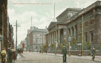 Mosley Street og kunstgalleriet, Manchester (fargebilde) av English Photographer