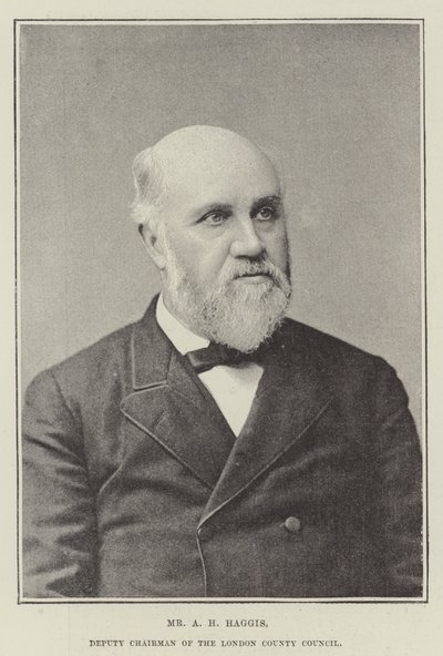 Mr A H Haggis, nestleder i London County Council av English Photographer
