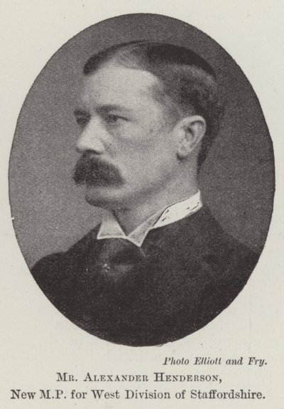 Alexander Henderson, ny MP for West Division of Staffordshire av English Photographer