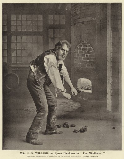 Mr E S Willard, som Cyrus Blenkarn i The Middleman av English Photographer