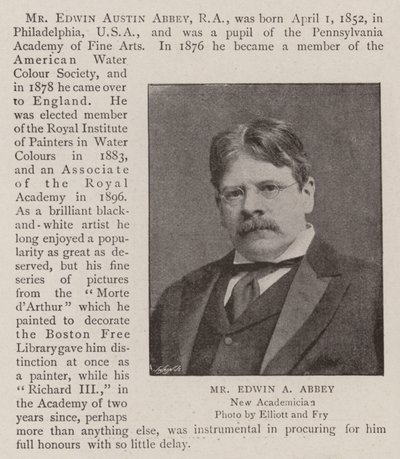 Mr. Edwin A. Abbey von English Photographer