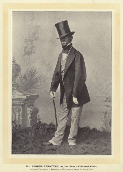 Mr Eugene Stratton, som Dandy Colored Coon av English Photographer