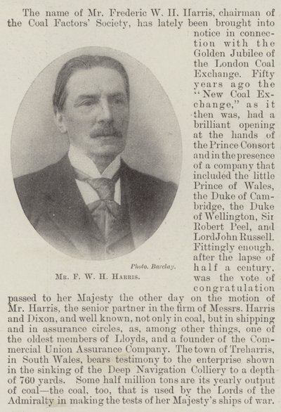 Mr F W H Harris av English Photographer