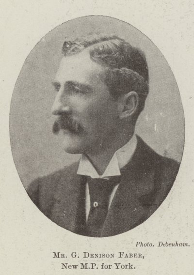 Mr G Denison Faber, ny MP for York av English Photographer