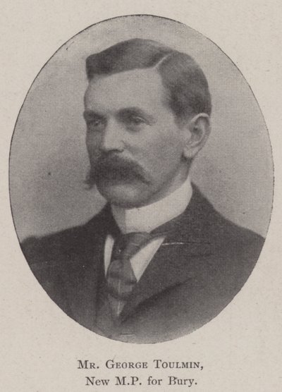 Mr George Toulmin, ny MP for Bury av English Photographer