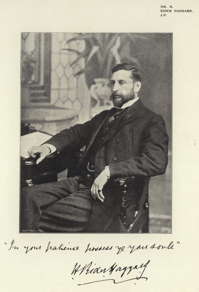 Mr H Rider Haggard, JP av English Photographer