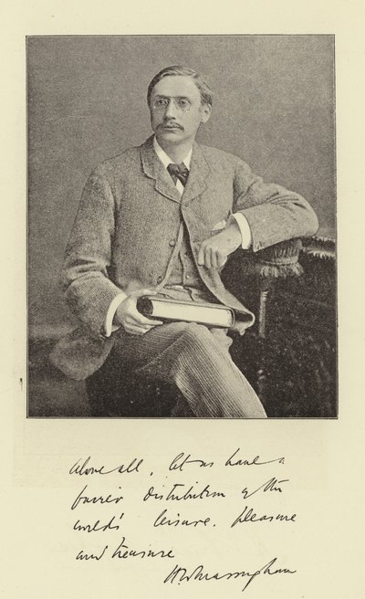 Mr H W Massingham, redaktør for Star av English Photographer