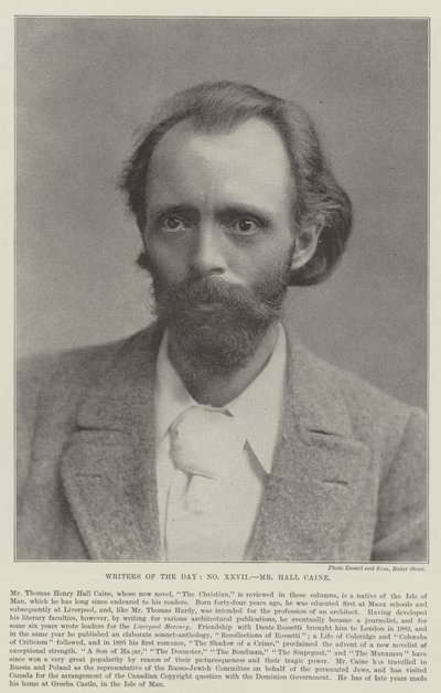 Mr Hall Caine av English Photographer