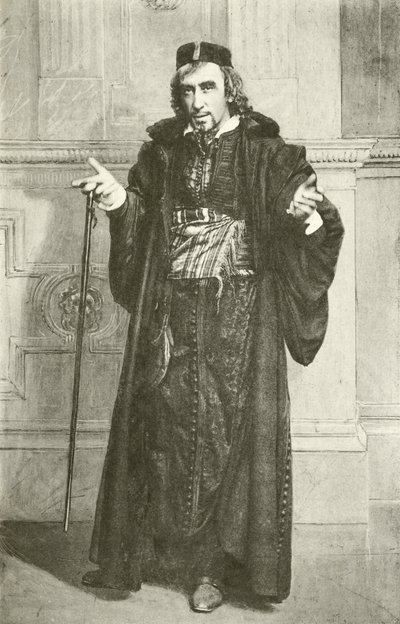 Mr Henry Irving som Shylock (gravyr) av English Photographer
