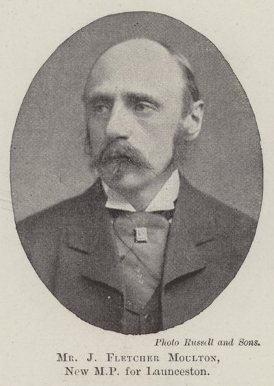 Mr J Fletcher Moulton, ny MP for Launceston av English Photographer