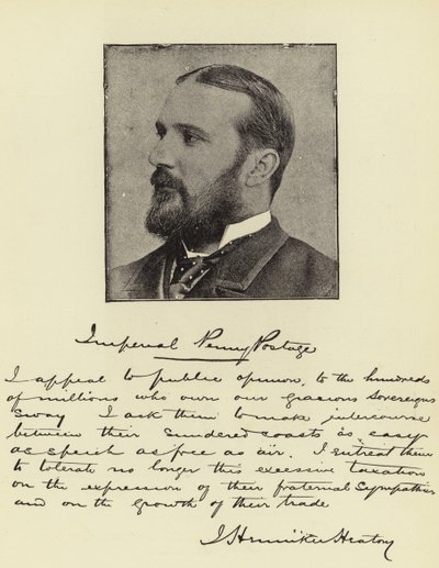 Mr J Henniker Heaton, MP, Penny-Postmaster-General of the Empire av English Photographer