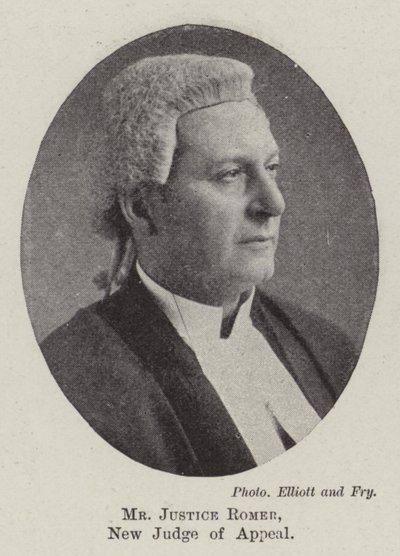 Justice Romer, ny lagmannsdommer av English Photographer
