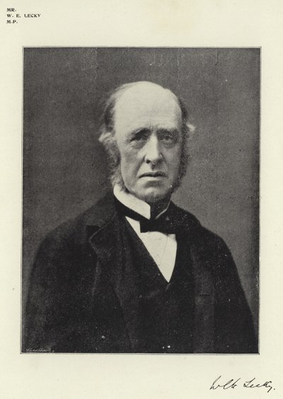 Mr W E Lecky, MP av English Photographer