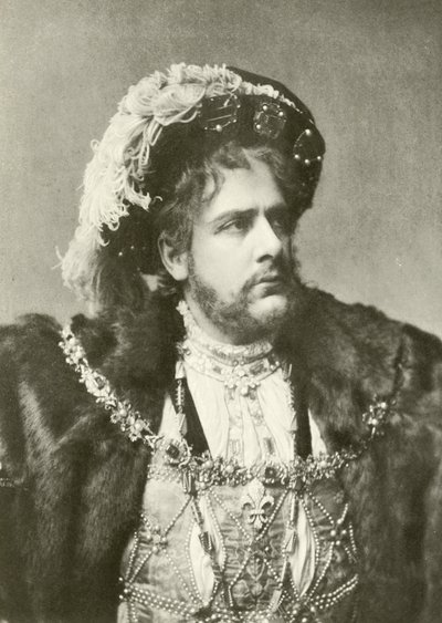 Mr William Terriss som Henry VIII (gravyr) av English Photographer