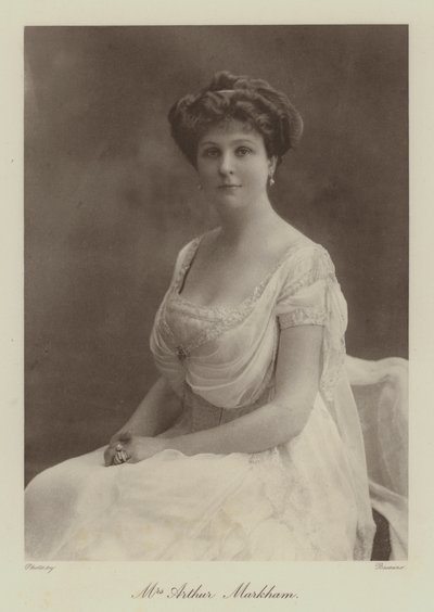 Fru Arthur Markham (s/h-foto) av English Photographer