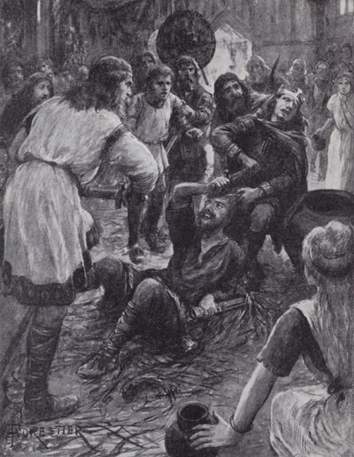 Drapet på kong Edmund I mens han deltok på St Augustine