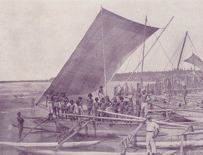Innfødte fiskebåter, Ceylon av English Photographer
