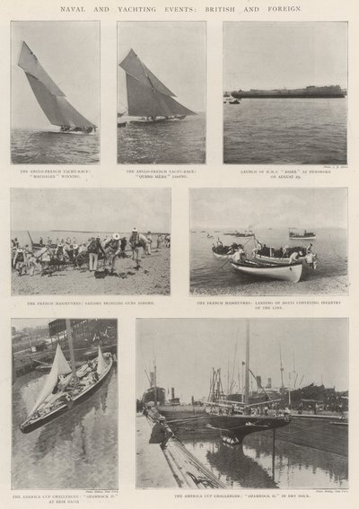 Marine- og yachtarrangementer, britiske og utenlandske av English Photographer