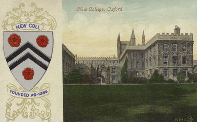 New College, Oxford (fargebilde) av English Photographer