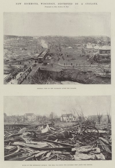 New Richmond, Wisconsin, ødelagt av en syklon av English Photographer