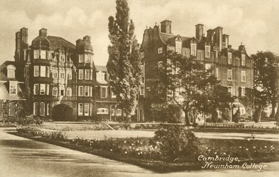 Newnham College, Cambridge (s/hvitt bilde) av English Photographer