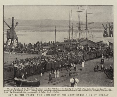 Av til fronten, Manchester-regimentet med i Durban av English Photographer