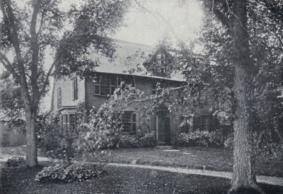 Old Manse, Salem, Massachusetts, Nathaniel Hawthornes hjem (s/hvitt bilde) av English Photographer