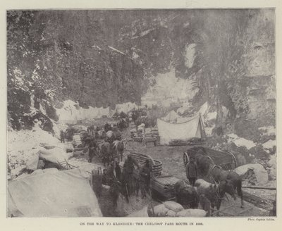 På vei til Klondike, Chilcoot Pass-ruten i 1898 av English Photographer