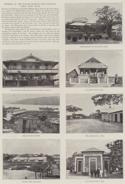 Åpning av Matadi-Stanley-Pool Railway, Kongo Free State av English Photographer