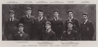 Våre amerikanske besøkende, Yale Athletic Team av English Photographer