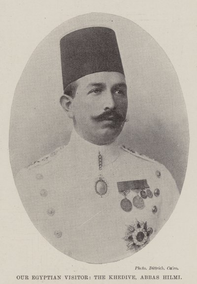 Vår egyptiske besøkende, Khedive, Abbas Hilmi av English Photographer