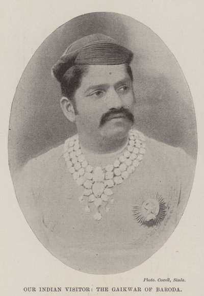 Vår indiske besøkende, Gaiwar of Baroda av English Photographer