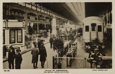 Palace of Engineering på British Empire Exhibition, holdt i Wembley, Middlesex i 1924 og 1925 av English Photographer