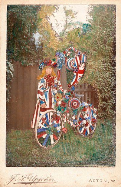 Patriotisk syklist av English Photographer