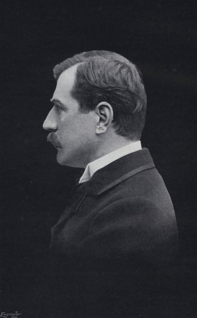 Paul Bourget, fra det franske akademiet (s/hv-bilde) av English Photographer