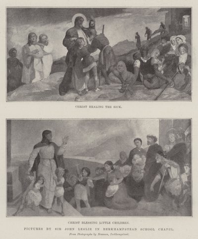 Bilder av Sir John Leslie i Berkhampstead School Chapel av English Photographer