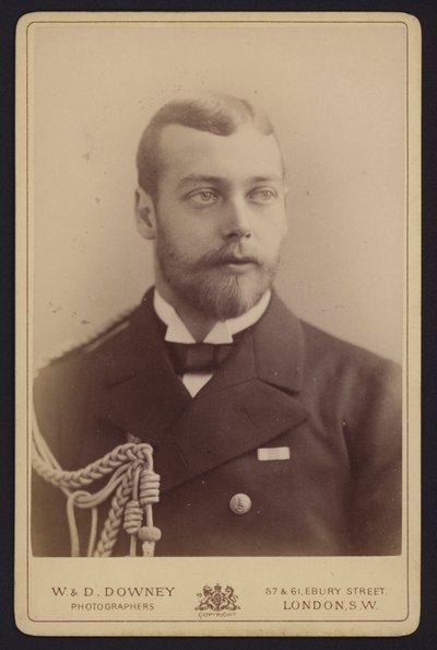 Portrett, George, Duke of York, Future King George V (s/hv-bilde) av English Photographer