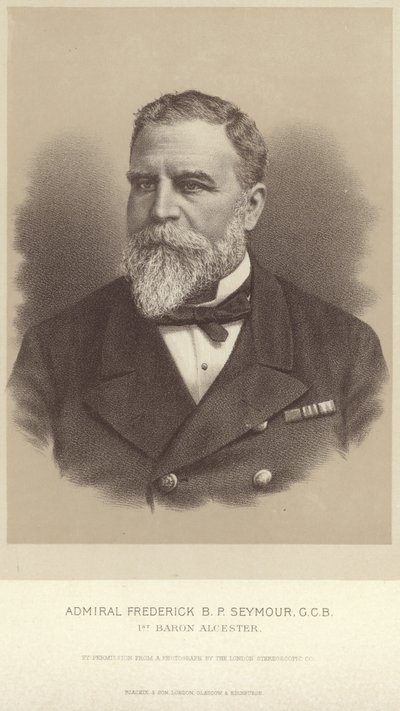 Portrett av admiral Frederick B.P. Seymour av English Photographer