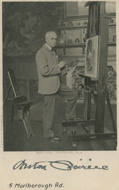 Portrett av briten Riviere av English Photographer