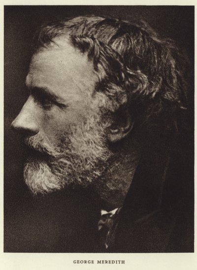 Portrett av George Meredith av English Photographer
